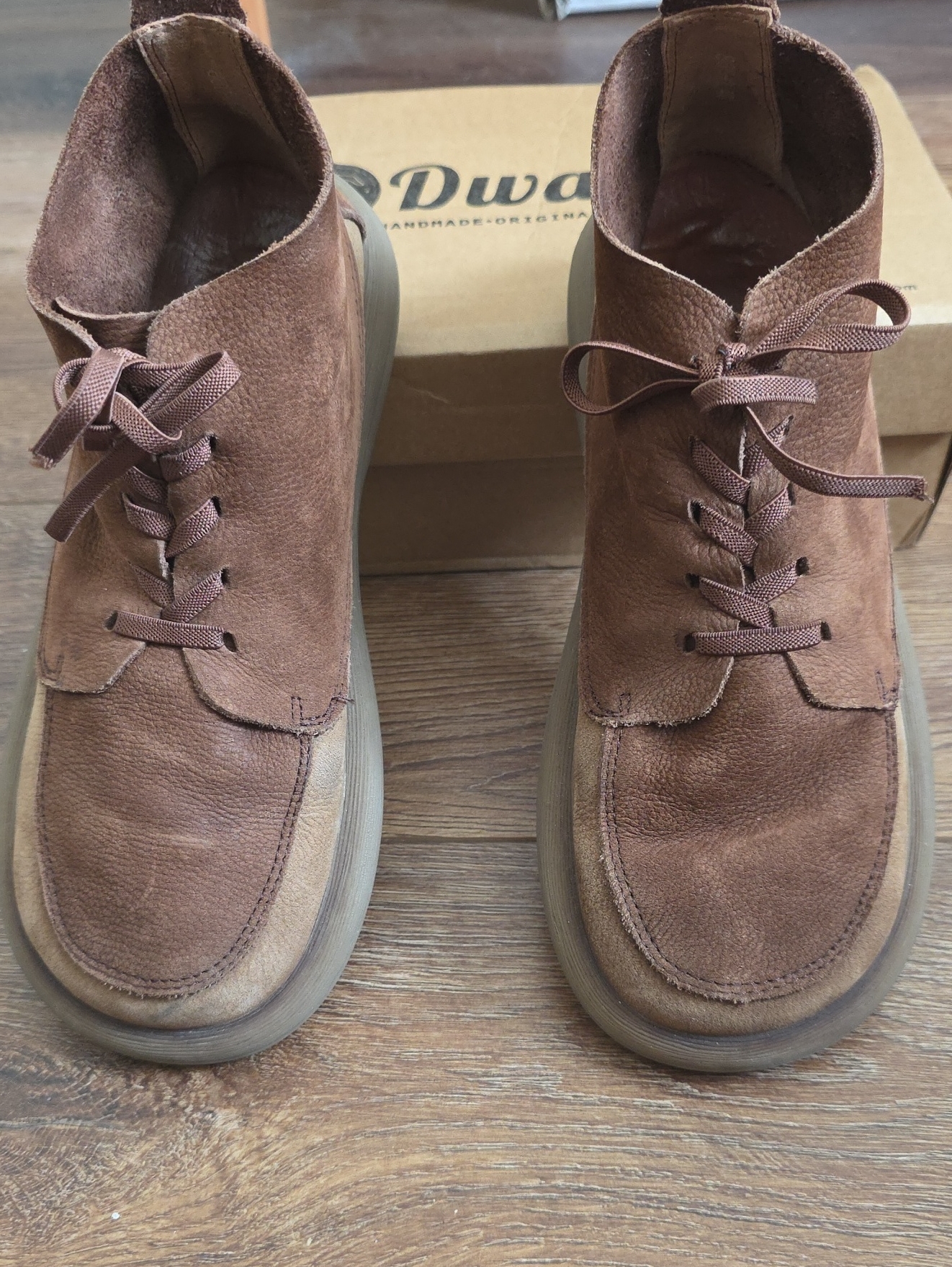 Women's Brown Suede Chukka Boots - Casual Lace-Up — image 3 of 4